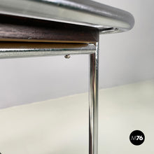 画像をギャラリービューアに読み込む, Wood and metal cart with double shelf, 1940s