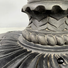 画像をギャラリービューアに読み込む, Coffee table in cast iron, black and white marble, early 1900s