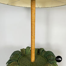 画像をギャラリービューアに読み込む, Pineapple floor lamp in wicker, 1970s