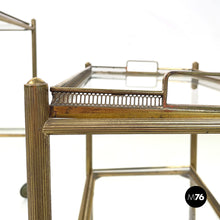 将图片加载到图库查看器,Brass and glass carts, 1960s