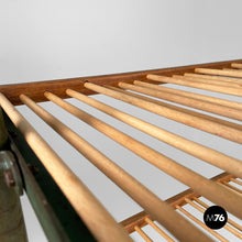 将图片加载到图库查看器,Cart in wood and green metal, 1920s