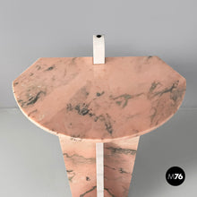 Load image into Gallery viewer, Display stand in white and pink marble, 1970s