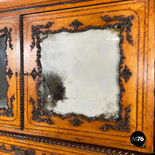 Carica l'immagine nel visualizzatore di Gallery, Sideboard with mirrors in turned wood, 1930s