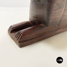 画像をギャラリービューアに読み込む, Wooden cat jewelry box or object holder, 1920s