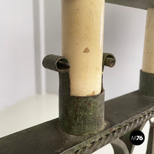 Charger l'image dans la galerie, Chandelier with eight lights in wrought iron, 1930s