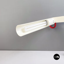 Load image into Gallery viewer, Adjustable white metal table lamp with clamp, 1980s