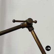 将图片加载到图库查看器,Wall lamp in metal and brass, 1950s