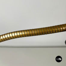 画像をギャラリービューアに読み込む, Table lamp with clamp in black metal and brass, 1970s