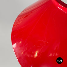 Load image into Gallery viewer, Chandelier in glass, red and white metal, 1970s