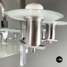 Charger l'image dans la galerie, Chandelier with twelve lights in metal and glass, 1920s