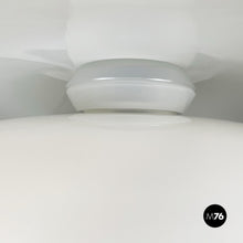 Charger l'image dans la galerie, Chandelier in opaline glass and chromed metal, 1980s