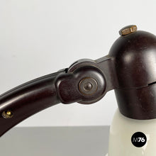 将图片加载到图库查看器,Table lamp in opaline glass and bakelite, 1940s