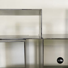 Load image into Gallery viewer, Modular bookcase or display in smoked plexiglass, 1990s