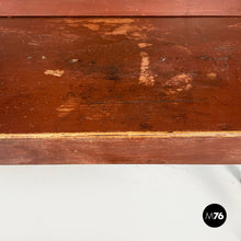画像をギャラリービューアに読み込む, Bench in red wood, 1930s