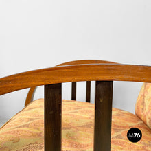 Load image into Gallery viewer, Armchairs in wood and fabric, 1930s