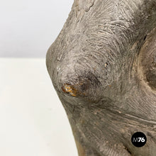 画像をギャラリービューアに読み込む, Sculpture in dark grey terracotta by Edmondo Cirillo, 1968