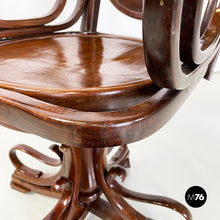 Charger l'image dans la galerie, Swivel chair in wood by Thonet, 1900s