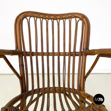 Load image into Gallery viewer, Armchairs in bamboo, 1960s