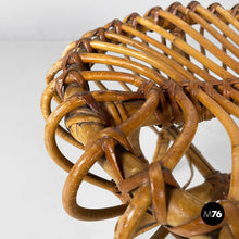 画像をギャラリービューアに読み込む, Stool in rattan, 1960s