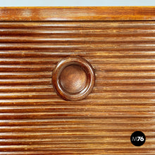画像をギャラリービューアに読み込む, Wooden sideboard with four doors by Gio Ponti, 1940s