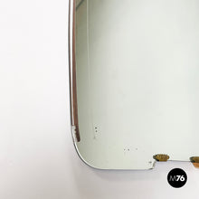 画像をギャラリービューアに読み込む, Full-length wall mirror with brass and glass details, 1940s