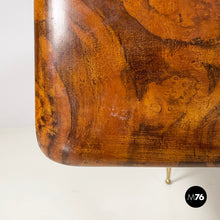 Charger l'image dans la galerie, Chest of drawers in wood, glass and brass, 1950s