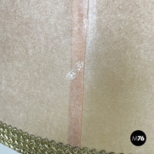 将图片加载到图库查看器,Velvet and brass floor lamp, 1940s