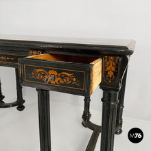 Load image into Gallery viewer, Inlaid wooden desk, mid-1800s