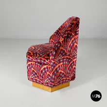 画像をギャラリービューアに読み込む, Armchairs in fabric and wood, 1970s