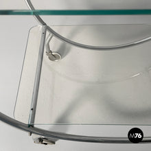 画像をギャラリービューアに読み込む, Cart in steel and glass, 1970s