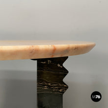 Charger l'image dans la galerie, Wall console in black and pink marble, 1980s