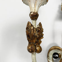 Load image into Gallery viewer, Gilded wood wall lamp, 1700s