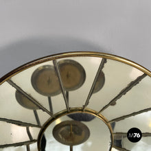 Charger l'image dans la galerie, Candle holder in brass and mirror, 1950s