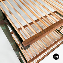 将图片加载到图库查看器,Cart in wood and green metal, 1920s