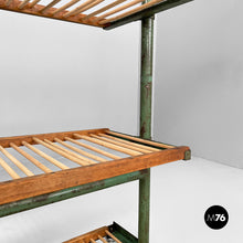 将图片加载到图库查看器,Cart in wood and green metal, 1920s