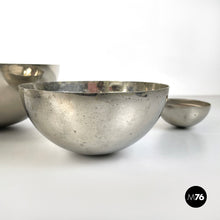 画像をギャラリービューアに読み込む, Metal hemisphere serving bowls by Danese, 1970s