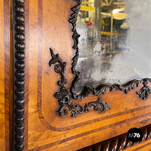 Carica l'immagine nel visualizzatore di Gallery, Sideboard with mirrors in turned wood, 1930s