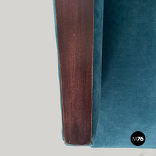Charger l'image dans la galerie, Green velvet sofa, 1950s