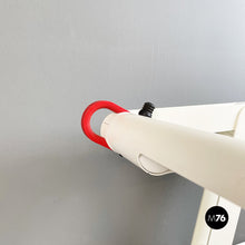 Load image into Gallery viewer, Adjustable white metal table lamp with clamp, 1980s