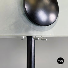 画像をギャラリービューアに読み込む, Floor lamp in glass and black metal, 1980s