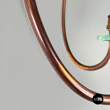 Load image into Gallery viewer, Chandelier in copper and glass, 1940s