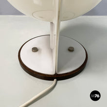 画像をギャラリービューアに読み込む, Table lamp in white plastic, 1970s