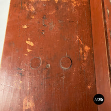 画像をギャラリービューアに読み込む, Bench in red wood, 1930s