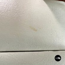 Load image into Gallery viewer, Bench in wood and white leather, 1940s
