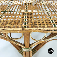 画像をギャラリービューアに読み込む, Two-seater outdoor bench in rattan, early 1900s