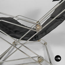 将图片加载到图库查看器,Armchair in faux leather and steel, 1970s