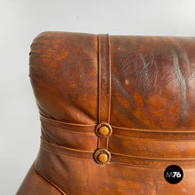 Load image into Gallery viewer, Armchairs in brown leather, 1920s