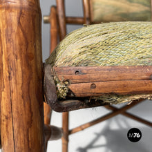 Carica l'immagine nel visualizzatore di Gallery, Armchairs in fabric and bamboo, 1930s