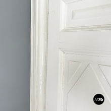 画像をギャラリービューアに読み込む, Double swing door entirely in white wood, early 1900s