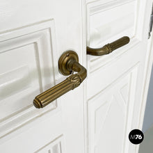 画像をギャラリービューアに読み込む, Double swing door entirely in white wood, early 1900s